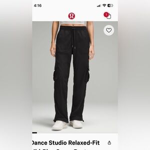 Lululemon Dance Studio Relaxed-Fit Mid-Rise Cargo Pant